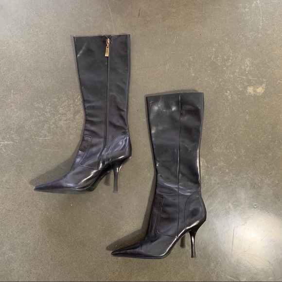 BCBGMaxAzria Shoes - High quality BCBG stiletto Leather boots Sz 10